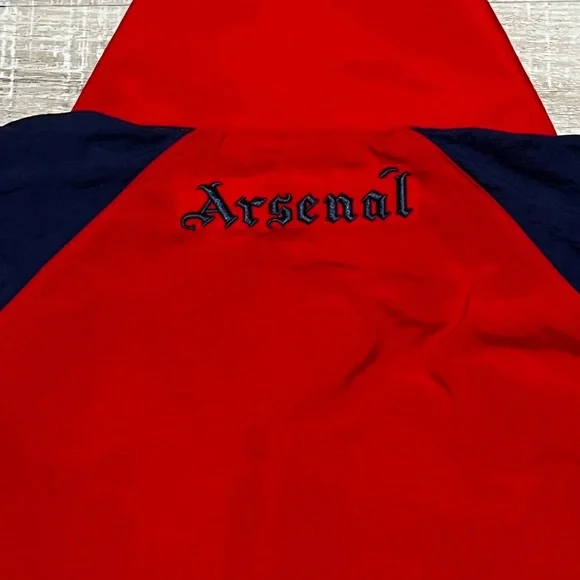 Adidas Arsenal AFC soccer Track Jacket windbreaker red‎ blue size small IS6503